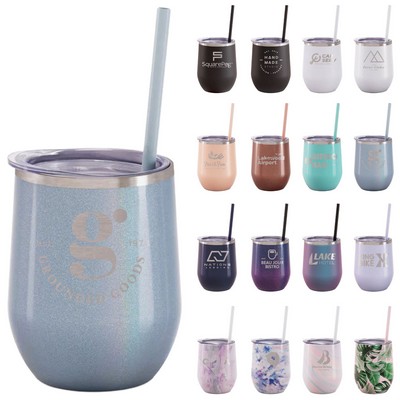 12 Oz. Maars Bev Steel Stainless Steel Wine Tumbler