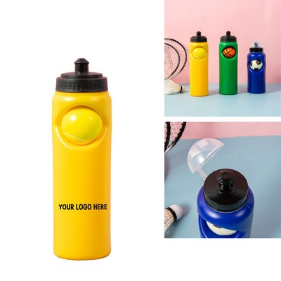Sport Water Bottle w/ Stress Ball